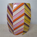 Danny's Fine Porcelain Home Decor Danny's Fine Porcelain Colorful Chevron Porcelain Vase - CLOSEOUT
