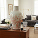 Danny's Fine Porcelain Home Decor Danny's Fine Porcelain Coral Red Floral Porcelain Vase Add Refined Elegance To Your DéCor with