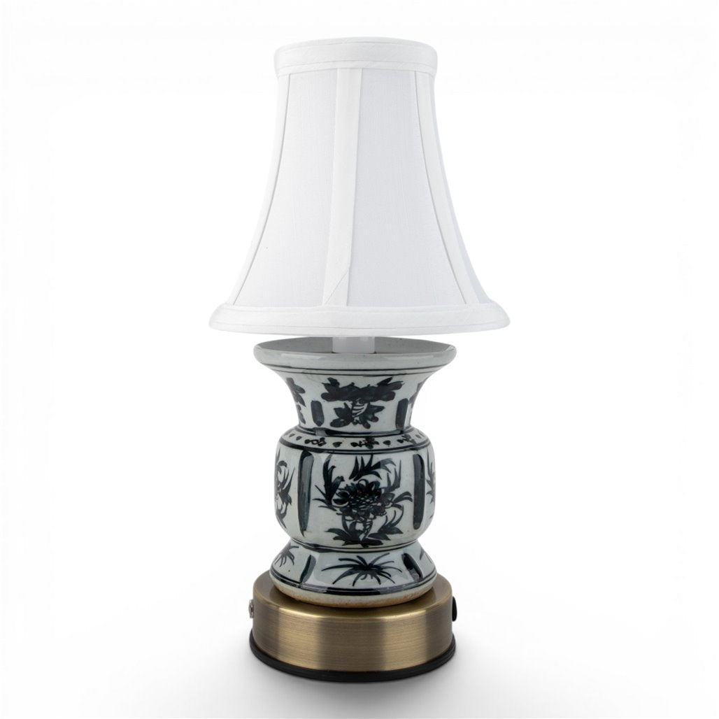 Danny's Fine Porcelain Home Decor Danny's Fine Porcelain Cordless Battery Rechargable Touch Antiqued Black Vase Lamp (Min 2)