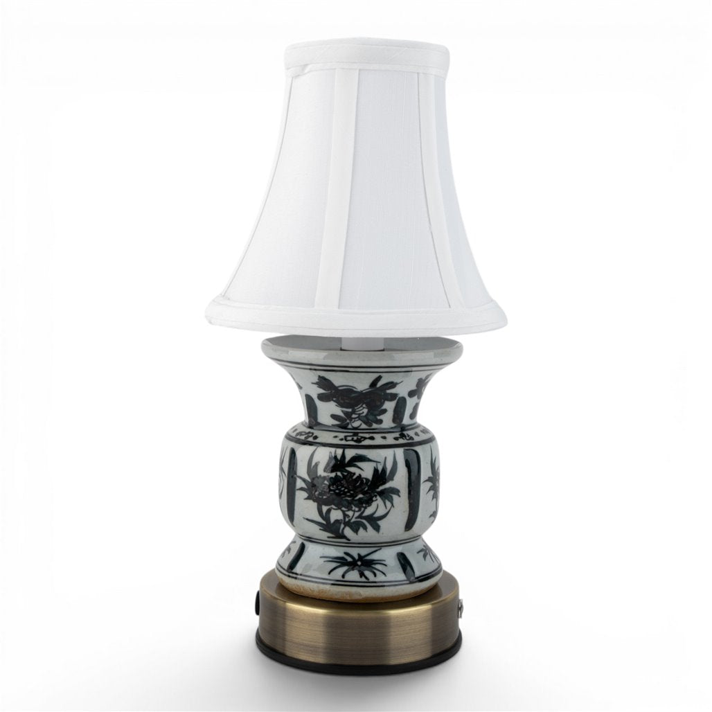 Danny's Fine Porcelain Home Decor Danny's Fine Porcelain Cordless Battery Rechargable Touch Antiqued Black Vase Lamp (Min 2)