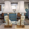 Danny's Fine Porcelain Home Decor Danny's Fine Porcelain Cordless Battery Rechargable Touch Lamp -Green Chimney Dog-Pair - Left and