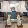 Danny's Fine Porcelain Home Decor Danny's Fine Porcelain Cordless Battery Rechargable Touch Lamp -Green Chimney Dog-Pair - Left and