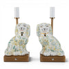 Danny's Fine Porcelain Home Decor Danny's Fine Porcelain Cordless Battery Rechargable Touch Lamp -Green Chimney Dog-Pair - Left and