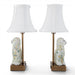 Danny's Fine Porcelain Home Decor Danny's Fine Porcelain Cordless Battery Rechargable Touch Lamp -Green Chimney Dog-Pair - Left and