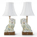 Danny's Fine Porcelain Home Decor Danny's Fine Porcelain Cordless Battery Rechargable Touch Lamp -Green Chimney Dog-Pair - Left and