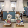 Danny's Fine Porcelain Home Decor Danny's Fine Porcelain Cordless Battery Rechargable Touch Lamp -Tobacco Leaf Dog-Pair - Left and