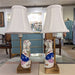 Danny's Fine Porcelain Home Decor Danny's Fine Porcelain Cordless Battery Rechargable Touch Lamp -Tobacco Leaf Dog-Pair - Left and