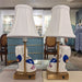 Danny's Fine Porcelain Home Decor Danny's Fine Porcelain Cordless Battery Rechargable Touch Lamp -Tobacco Leaf Dog-Pair - Left and