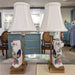 Danny's Fine Porcelain Home Decor Danny's Fine Porcelain Cordless Battery Rechargable Touch Lamp -Tobacco Leaf Dog-Pair - Left and