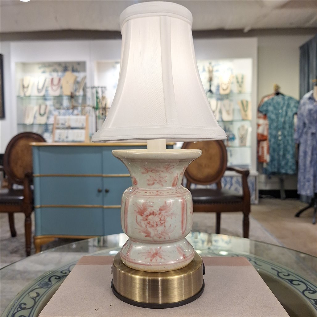 Danny's Fine Porcelain Home Decor Danny's Fine Porcelain Cordless Battery Rechargable Touch Pink Vase Lamp (Min 2)