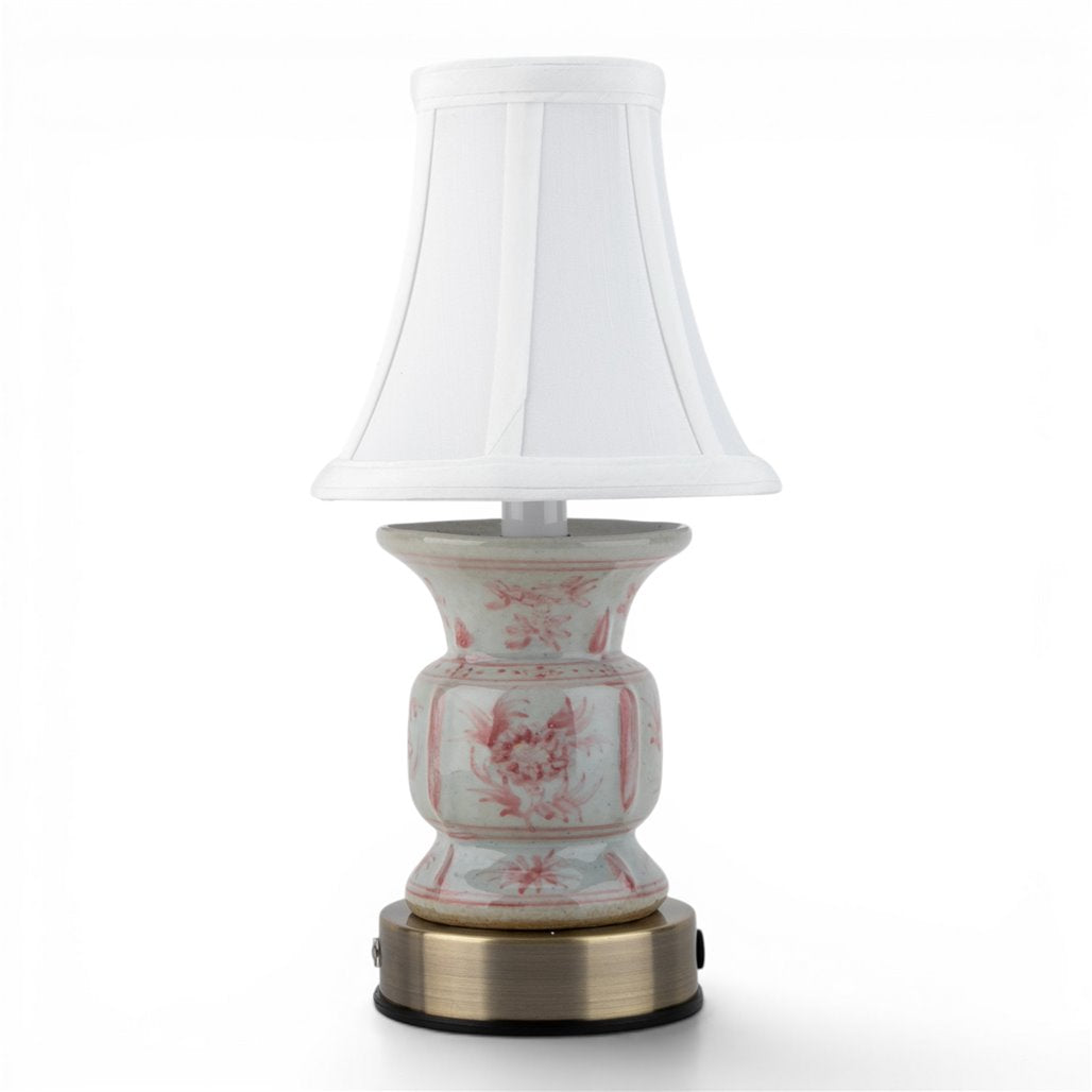 Danny's Fine Porcelain Home Decor Danny's Fine Porcelain Cordless Battery Rechargable Touch Pink Vase Lamp (Min 2)