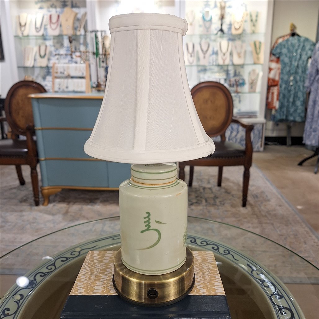 Danny's Fine Porcelain Home Decor Danny's Fine Porcelain Cordless Battery Touch Gree Tea Jar Lamp- (Min 2)