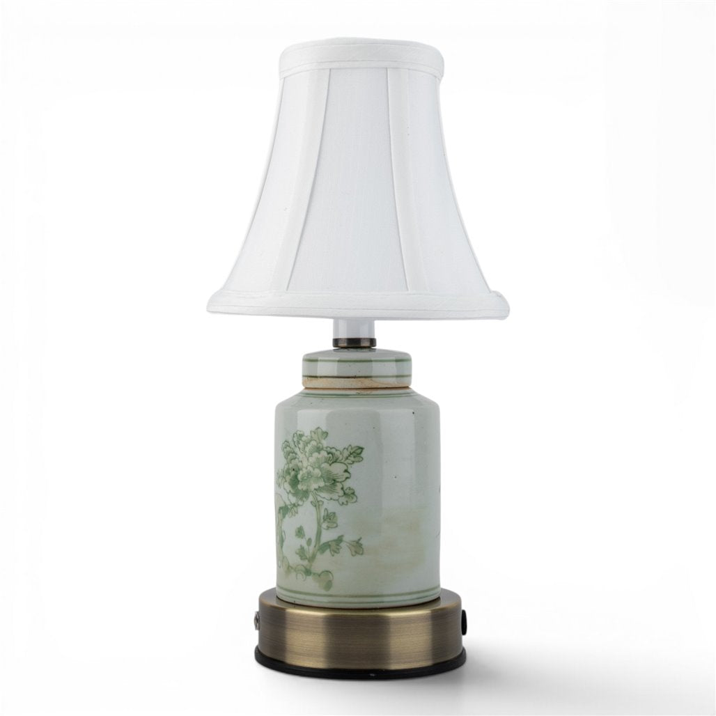 Danny's Fine Porcelain Home Decor Danny's Fine Porcelain Cordless Battery Touch Gree Tea Jar Lamp- (Min 2)
