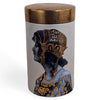 Danny's Fine Porcelain Home Decor Danny's Fine Porcelain Courtly Portrait Vasecylindrical Vase Featuring An Ornate Courtly - CLOSEOUT SAMPLE SALE