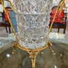 Danny's Fine Porcelain Home Decor Danny's Fine Porcelain Crystal Vase with Ormolu and Porcelain Birds-Crystal Clear