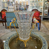 Danny's Fine Porcelain Home Decor Danny's Fine Porcelain Crystal Vase with Ormolu and Porcelain Birds-Crystal Clear