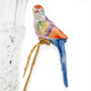 Danny's Fine Porcelain Home Decor Danny's Fine Porcelain Crystal Vase with Ormolu and Porcelain Birds-Crystal Clear