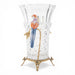 Danny's Fine Porcelain Home Decor Danny's Fine Porcelain Crystal Vase with Ormolu and Porcelain Birds-Crystal Clear