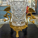 Danny's Fine Porcelain Home Decor Danny's Fine Porcelain Crystal Vase with Ormolu Butterfly Handles-Crystal Clear