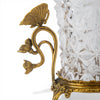 Danny's Fine Porcelain Home Decor Danny's Fine Porcelain Crystal Vase with Ormolu Butterfly Handles-Crystal Clear