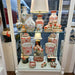 Danny's Fine Porcelain Home Decor Danny's Fine Porcelain Cylinder Basin Light Red Floral