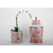 Danny's Fine Porcelain Home Decor Danny's Fine Porcelain Cylinder Basin Light Red Floral