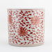 Danny's Fine Porcelain Home Decor Danny's Fine Porcelain Cylinder Basin Light Red Floral