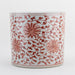 Danny's Fine Porcelain Home Decor Danny's Fine Porcelain Cylinder Basin Light Red Floral