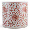 Danny's Fine Porcelain Home Decor Danny's Fine Porcelain Cylinder Basin Light Red Floral