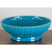 Danny's Fine Porcelain Home Decor Danny's Fine Porcelain Deep Sea Turquoise Stripped Round Basin