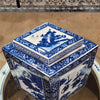 Danny's Fine Porcelain Home Decor Danny's Fine Porcelain Diamond Shaped Jar - Blue & White