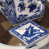 Danny's Fine Porcelain Home Decor Danny's Fine Porcelain Diamond Shaped Jar - Blue & White