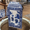 Danny's Fine Porcelain Home Decor Danny's Fine Porcelain Diamond Shaped Jar - Blue & White