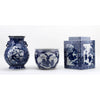 Danny's Fine Porcelain Home Decor Danny's Fine Porcelain Diamond Shaped Jar - Blue & White
