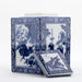Danny's Fine Porcelain Home Decor Danny's Fine Porcelain Diamond Shaped Jar - Blue & White