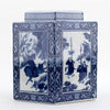 Danny's Fine Porcelain Home Decor Danny's Fine Porcelain Diamond Shaped Jar - Blue & White