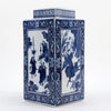 Danny's Fine Porcelain Home Decor Danny's Fine Porcelain Diamond Shaped Jar - Blue & White