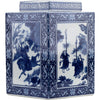 Danny's Fine Porcelain Home Decor Danny's Fine Porcelain Diamond Shaped Jar - Blue & White