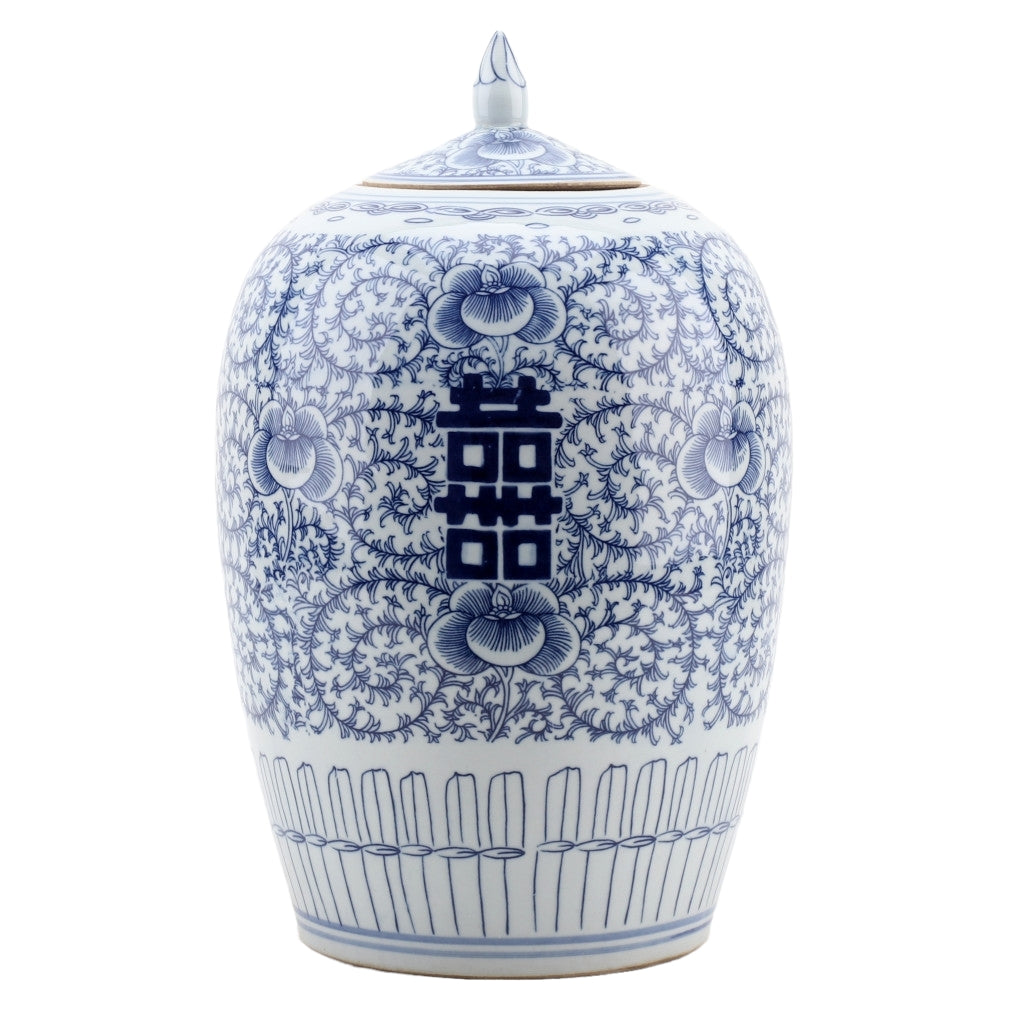 Danny's Fine Porcelain Home Decor Danny's Fine Porcelain Double Happiness Melon Jar