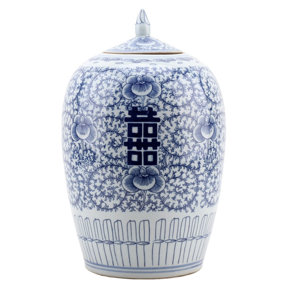 Danny's Fine Porcelain Home Decor Danny's Fine Porcelain Double Happiness Melon Jar