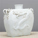 Danny's Fine Porcelain Home Decor Danny's Fine Porcelain Dragon Vase Celadon Glaze Surface with Sculptural Handles