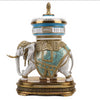 Danny's Fine Porcelain Home Decor Danny's Fine Porcelain Elephant Statue With Lidded Box 60372