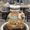 Danny's Fine Porcelain Home Decor Danny's Fine Porcelain Elephant Statue With Lidded Box 60372