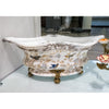 Danny's Fine Porcelain Home Decor Danny's Fine Porcelain Elongated Basin With Bronze Accent-Tessa 60309