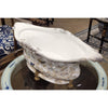Danny's Fine Porcelain Home Decor Danny's Fine Porcelain Elongated Basin With Bronze Accent-Tessa 60309