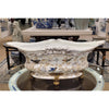 Danny's Fine Porcelain Home Decor Danny's Fine Porcelain Elongated Basin With Bronze Accent-Tessa 60309