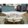 Danny's Fine Porcelain Home Decor Danny's Fine Porcelain Elongated Basin With Bronze Accent-Tessa 60309