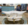 Danny's Fine Porcelain Home Decor Danny's Fine Porcelain Elongated Basin With Bronze Accent-Tessa 60309