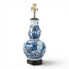 Danny's Fine Porcelain Home Decor Danny's Fine Porcelain Elongated Gourd Lamp-Blue and White Birds(2-847-19) Blue and White Porcelain