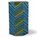 Danny's Fine Porcelain Home Decor Danny's Fine Porcelain Emerald Chevron Boxtall Faceted Box Featuring Bold Diagonal Chevron - CLOSEOUT SAMPLE SALE